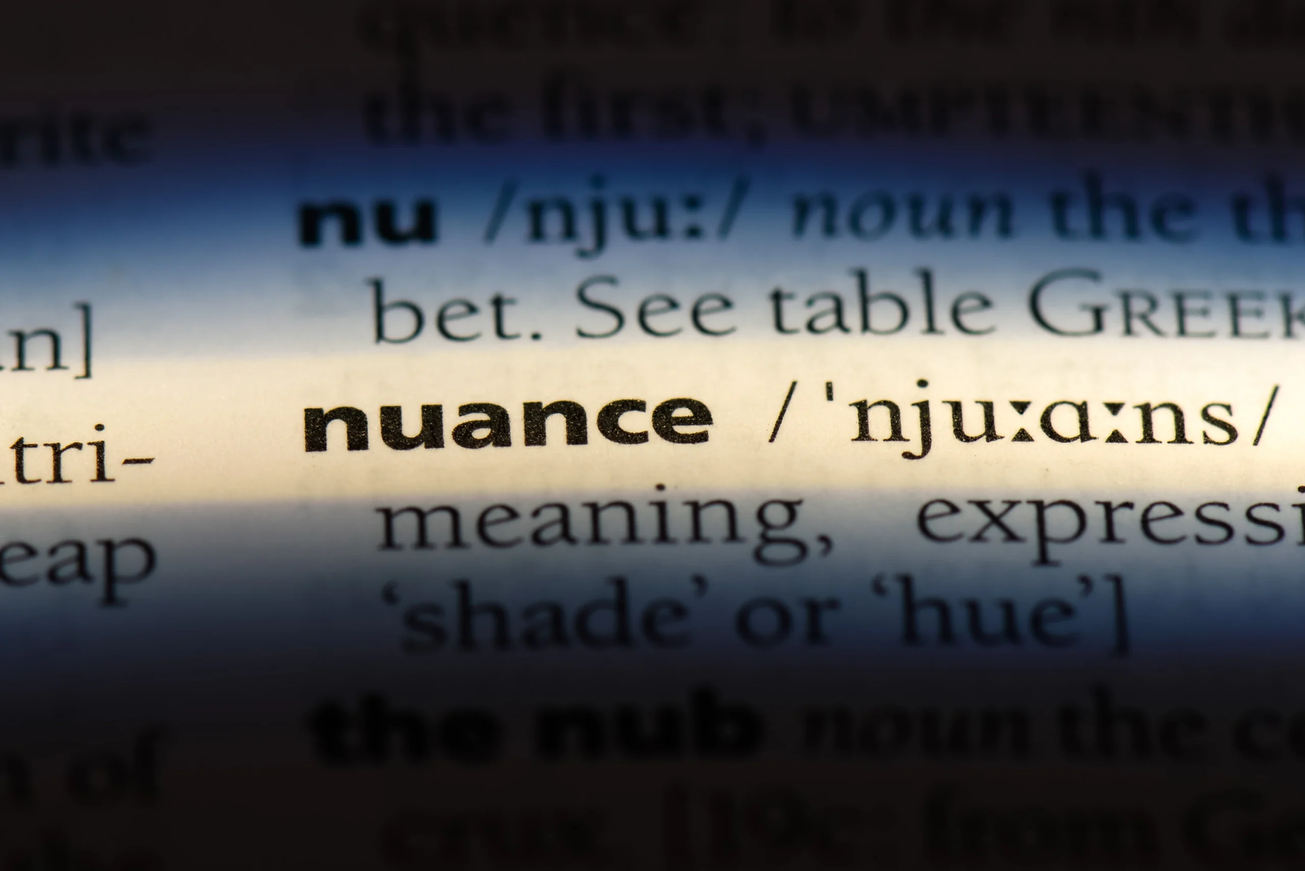 Do We Need To Resurrect Nuance?